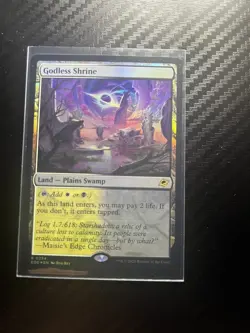 MTG Godless Shrine EOE 0254 R NM FOIL magic the gathering - Image 1