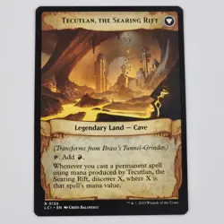 Mtg Lost Caverns of Ixalan Brass's Tunnel-Grinder / Tecutlan the Searing Rift NM - Image 2