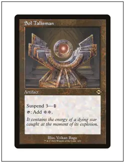 1x Sol Talisman, Retro Frame, Magic MTG NM - Image 1
