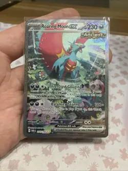 Roaring Moon ex 251/182 Paradox Rift Special Illustration Rare SIR Pokemon NM - Image 1