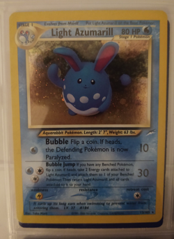 Light Azumarill 13/105 Neo Destiny Holo LP Pokemon near mint - Image 1