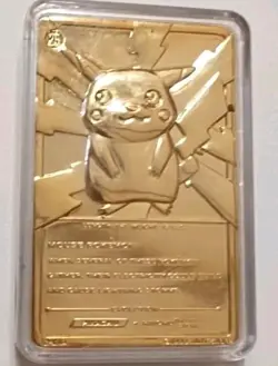 Pokemon Pikachu 1999 24kt. Plated Mint - Image 2
