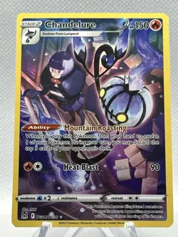 Pokemon TCG Chandelure Lost Origin Trainer Gallery TG04/TG30 Holo Ultra Rare - Image 1