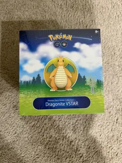 Pokemon GO Dragonite VSTAR Premier Deck Holder Collection Box NEW FACTORY SEALED - Image 1