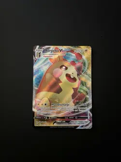 2020 POKEMON SWORD & SHIELD MORPEKO VMAX ULTRA RARE HOLO FULL ART 080/202 Mint - Image 1