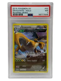 2015 Pokemon XY Roaring Skies Dragonite Holo 52/108 PSA 7 NEAR MINT - Image 1