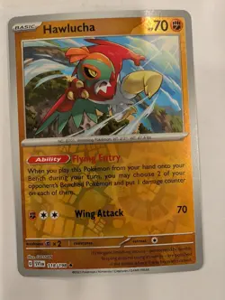 Hawlucha 118/198 Scarlet & Violet Base Set Pokemon Reverse Holo Foil Nice! - Image 1