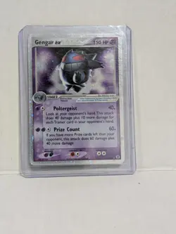 Pokemon Gengar EX Near Mint Swirl Holo 108/112 EX FireRed & LeafGreen 2004 - Image 1