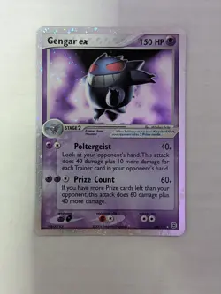 Pokemon Gengar EX Near Mint Swirl Holo 108/112 EX FireRed & LeafGreen 2004 - Image 3