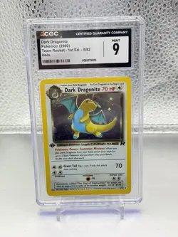 ✨Pokemon TCG Team Rocket Dark Dragonite Holo 1st Edition CGC 9✨ - Image 1