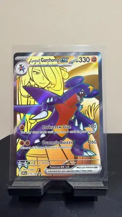 Pokemon TCG Cynthia's Garchomp EX Destined Rivals 215/182 NM/M Condition - Image 1