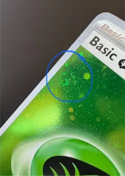 Pokemon Basic Grass Energy Cosmo Holo 001 with Multiple Swirls - Image 4