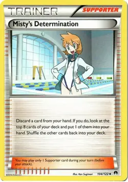 Misty's Determination - 104/122 - Uncommon - Pokemon BREAKPoint - Image 1