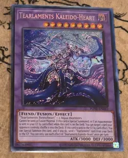 Yugioh Tearlaments Kaleido-Heart POTE-EN043 Unlimited Edition Secret Rare NM - Image 1