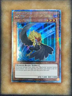 Yugioh Blackwing - Kalut the Moon Shadow RA03-EN217 Quarter Century Rare 1st NM - Image 1