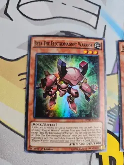 2x Beta the Electromagnet Warrior SDMY-EN002 Structure Deck: Yugi Muto 1st Ed LP - Image 2