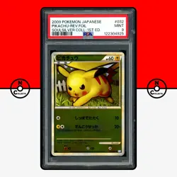 Pokemon PSA 9 Pikachu Reverse Holo 032/070 SoulSilver Collection L1 Japanese - Image 1