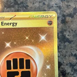Pokemon Scarlet & Violet Basic Fighting Energy Gold Holo Hyper Rare Card 258/198 - Image 5