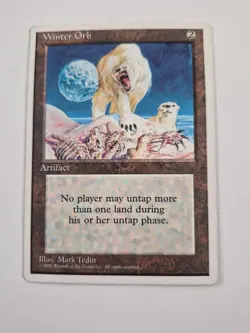 Mishra's Factory+Winter Orb-4th Edition 1995 MTG Vintage Old School LP Condition - Image 5