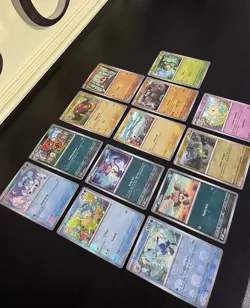 13 Pokemon TCG S&V Black Bolt And White Flare Masterball Holo Bundle English - Image 4