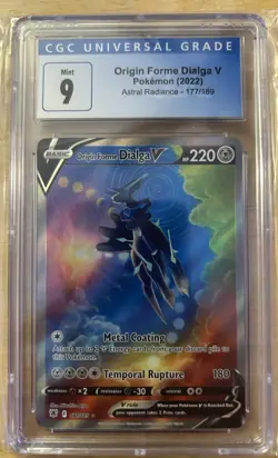 Pokemon Origin Forme Dialga V Alternate Art - Astral Radiance 177/189 CGC 9 - Image 1