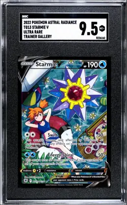 Pokemon Starmie v Astral Radiance Full Art TG13 Ultra Rare SGC 9.5 Mint Plus - Image 1