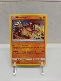 Pokemon Groudon 113/236 Cosmic Eclipse Cracked Ice Deck Exclusive Promo TCG Card - Image 2