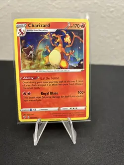 Charizard 025/185 Vivid Voltage Cracked Ice Holo Rare Pokemon Card DK25001 - Image 1