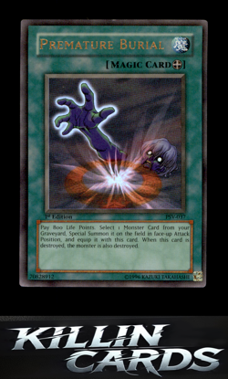 1st Edition Premature Burial PSV-037 Ultra Rare Pharaoh's Servant YuGiOh Card LP - Image 1