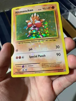 Hitmonchan 62/108 Holo BLEED Misprint Error XY Evolutions Pokemon Card - Image 3