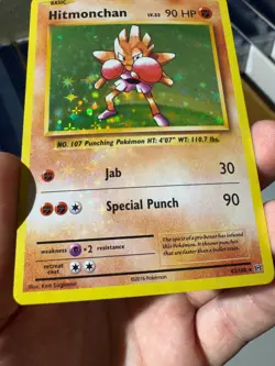 Hitmonchan 62/108 Holo BLEED Misprint Error XY Evolutions Pokemon Card - Image 5