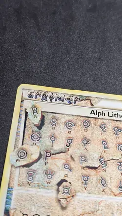 Alph Lithograph Trainer FOUR Pokemon Card 2010 HGSS Unleashed NM/EXC - Image 3