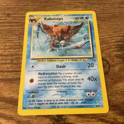 Pokemon TCG Kabutops Holo Rare Card 6/75 Neo Discovery - Image 3