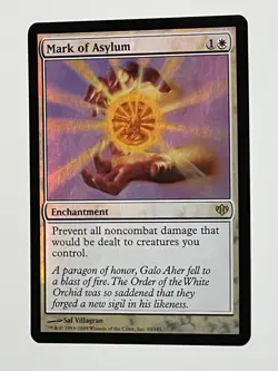 MTG Mark of Asylum Conflux 10/145 Foil Rare Magic the Gathering - LP+ see pics - Image 1