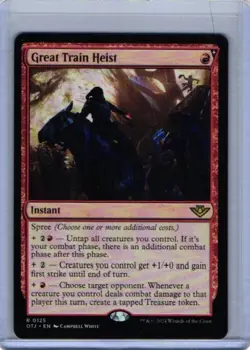 Great Train Heist #125 (NM) Thunder Junction OTJ Magic MTG - Image 1