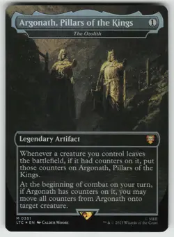 MTG Argonath, Pillars of the Kings - The Ozolith Foil Commander: LOTR #351 NM - Image 1