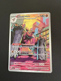 Pokemon Conkeldurr Holo #127/086 SV: Black Bolt Near Mint or Better - Image 1