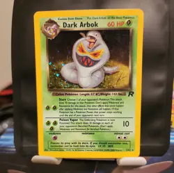 Dark Arbok 2/82 Pokemon TCG Team Rocket Unlimited Holo Rare Vintage 2000 WOTC - Image 1