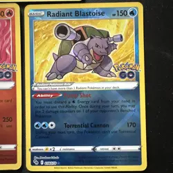 Pokemon Go TCG Radiant Charizard, Radiant Venusaur, Radiant Blastoise - Bundle - Image 4