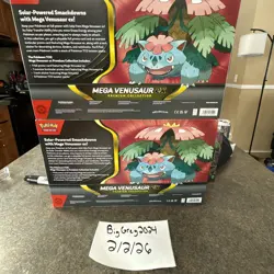 X2 Pokemon Mega Venusaur ex Premium Collection. New, Sealed - Image 2