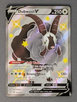 Pokemon TCG Dubwool V Shining Fates SV120/SV122 Holo Shiny Holo Rare - Image 1