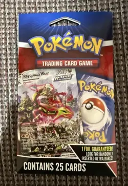 Pokemon TCG Rayquaza VMAX 25 Card Pack Walmart Exclusive Mystery Repack-Sealed - Image 1