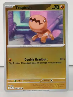 Trapinch - POKEMON - Phantasmal Flames - 051/094 - Reverse Holo - NM - Image 1