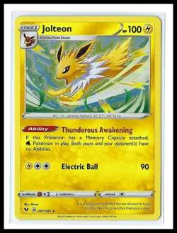 Pokemon TCG - Jolteon Vivid Voltage Cosmos Holo #047/185 - NM - Image 1
