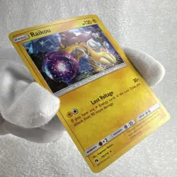 Pokemon Raikou 79/214 Lost Thunder Cracked Ice Holo TCG Card - Image 3
