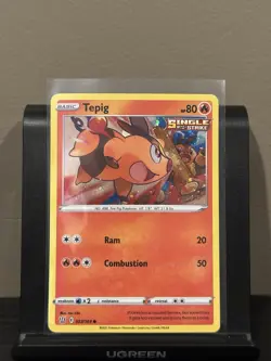 Pokemon Battle Styles Tepig 023/163 Cosmos Foil Holo NM - Image 1