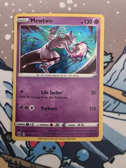 Pokemon TCG Mewtwo 056/172 Cosmos Holo Rare Promo Mew V Box NM Brilliant Stars - Image 1