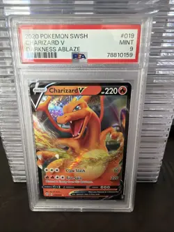2020 Pokemon Darkness Ablaze CHARIZARD V PSA 9 - Image 1