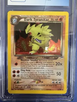 2002 Pokemon Neo Destiny Unlimited DARK TYRANITAR 11/105 Holo CGC 7.5 NM+ - Image 4