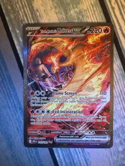 Pokemon TCG Team Rockets Moltres EX#208/182 Destined Rivals - Image 1